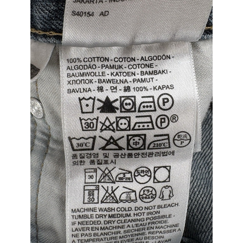Levis 505 Jeans Mens 34x30* Blue Regular Straight Cotton Broken-in Wash Egypt - Picture 10 of 11